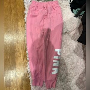 Pink sweat pants